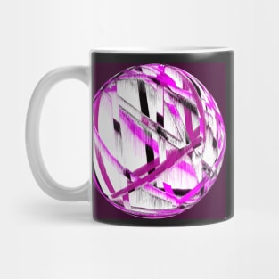 Pink lines on purple Mug